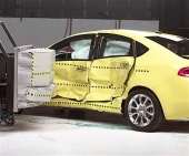 2013 Dodge Dart IIHS Side Impact Crash Test Picture